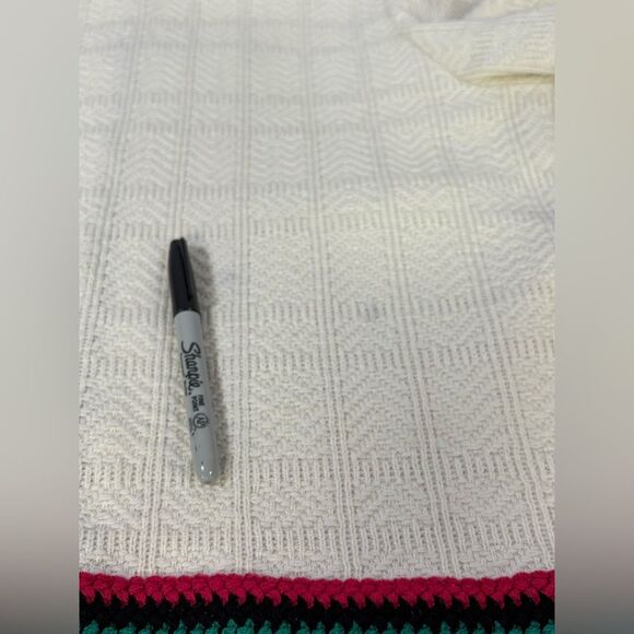 VINTAGE Castleberry Classic Cream Academia Collegiate Tweed Knit Lady Jacket 16 - Picture 10 of 10